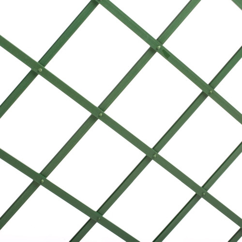 PVC Trellis Panel 100 x 200 cm, green