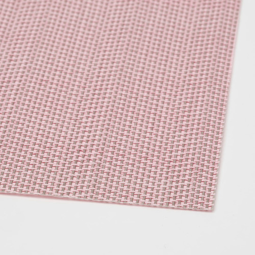 FLYGFISK Place mat, light pink, 38x30 cm