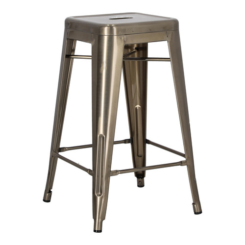 Bar Stool Paris 66cm, metallic