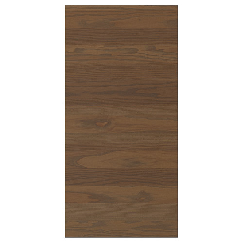 STENSTA Cover panel, dark brown ash veneer, 39x80 cm