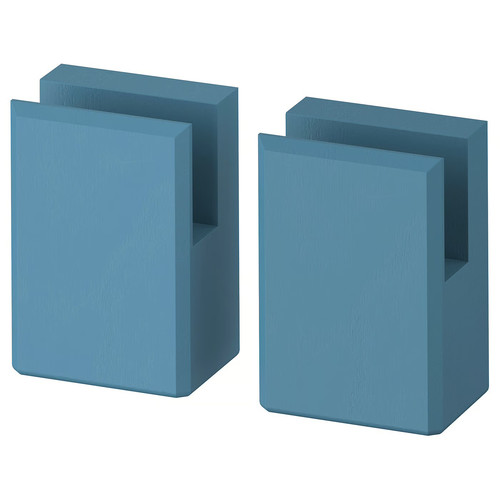 LERHYTTAN Leg for decorative plinth, blue, 8 cm
