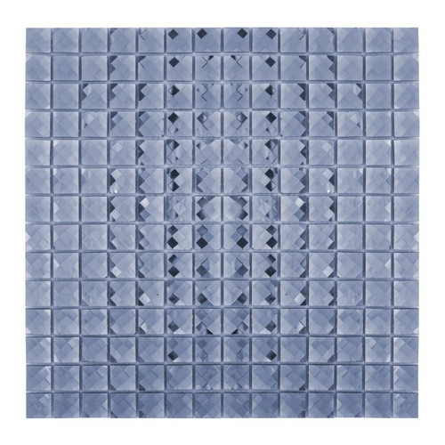 Glass Mosaic Tile Diamond 30.5 x 30.5 cm, big, grey, 1pc