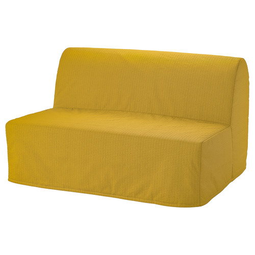 LYCKSELE LÖVÅS 2-seat sofa-bed, Vansbro yellow