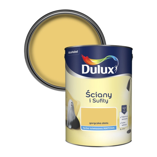 Dulux Walls & Ceilings Matt Latex Paint 5l gold fever