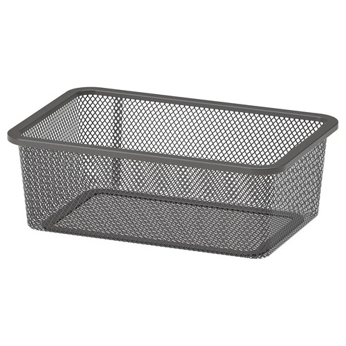 TROFAST Mesh storage box, dark grey, 20x30x10 cm