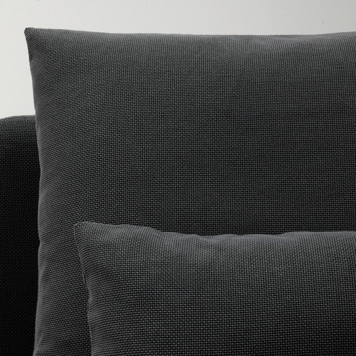 SÖDERHAMN 4-seat sofa with chaise longue, Fridtuna dark grey
