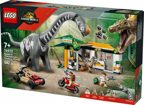 LEGO Jurassic World Raptor & Titanosaurus Tracking Mission 7+
