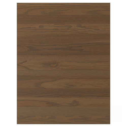 STENSTA Cover panel, dark brown ash veneer, 62x80 cm