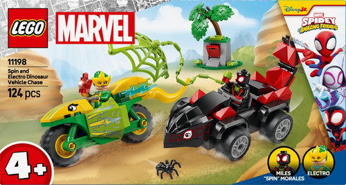 LEGO Marvel SPIDEY Spin and Electro Dinosaur Vehicle Chase 4+