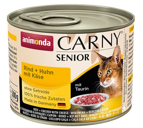 Animonda Carny Senior Cat Food Beef & Chicken with Cheese 200g