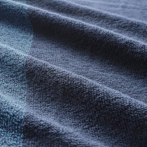 HIMLEÅN Bath towel, dark blue, mélange, 70x140 cm