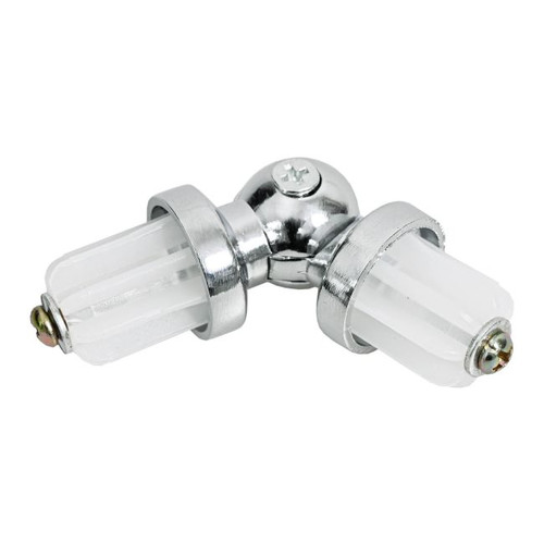 Curtain Pole Corner Connector 19 mm, chrome