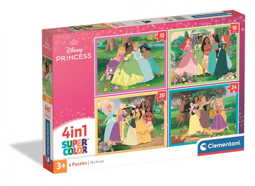 Clementoni Children's Puzzle Disney Princess 4in1 3+