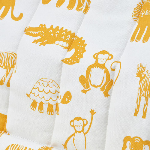 POÄNG Children's armchair, birch veneer/Skogbo animal pattern