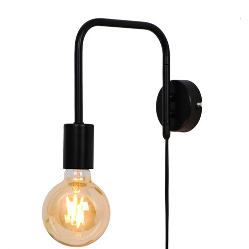 GoodHome Wall Lamp Ghlin 1-p E27, black