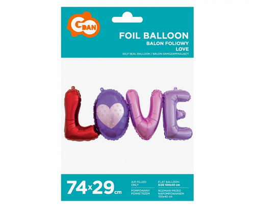 Foil Balloon Love 74cm