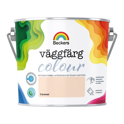 Beckers Matt Latex Paint Vaggfarg Colour 2.5l caramel