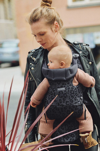 BABYBJÖRN - Baby Carrier Move - Anthracite/Leopard, 3D Mesh 0-15m