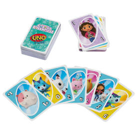 UNO Junior Gabby's Dollhouse Card Game JLH17 3+