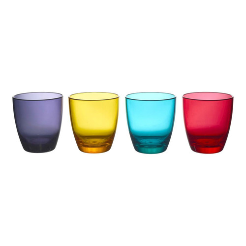 Plastic Juice Glass 290ml, purple