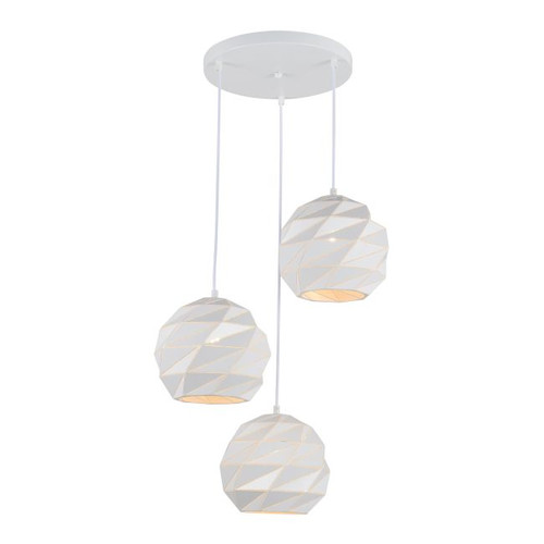 Pendant Lamp Palermo 3 x 40 W E27, white