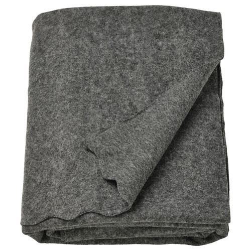 DAGGKÅPOR Throw, dark grey, 130x170 cm