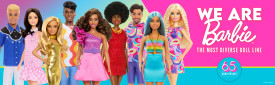 Barbie Fashionistas Doll #224 With Black Hair, Pink Gingham Dress, 65th Anniversary HRH21 3+
