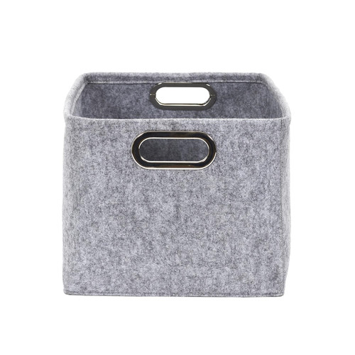 Felt Boxes Set of 2pcs, rectangular, grey