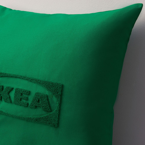 AURTIENDE Cushion cover, green, 50x50 cm