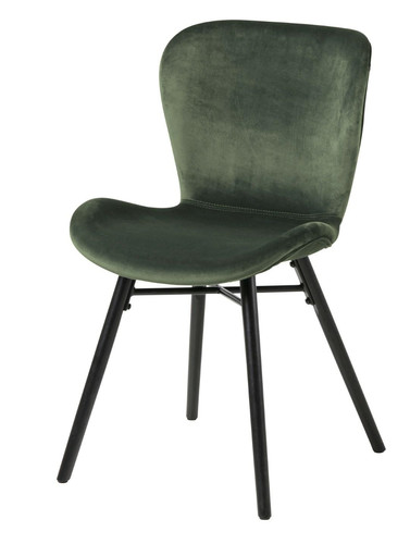 Chair Batilda, velvet, forest green