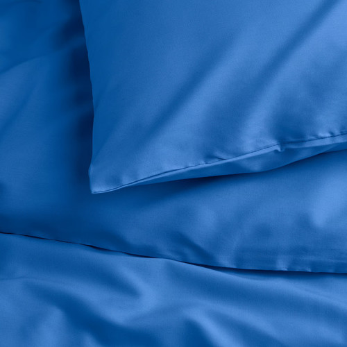 PILTANDVINGE Duvet cover and 2 pillowcases, blue, 200x200/50x60 cm