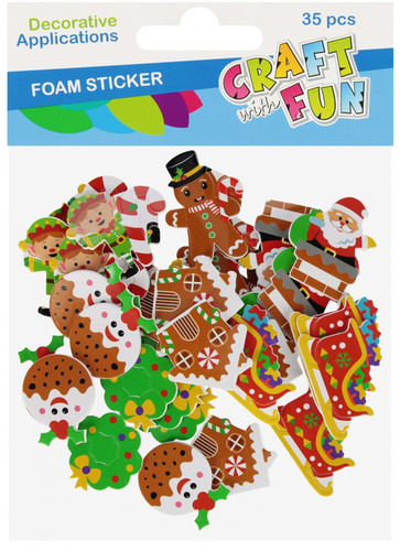 Self-Adhesive Christmas Cookie Decorations, 35 pcs
