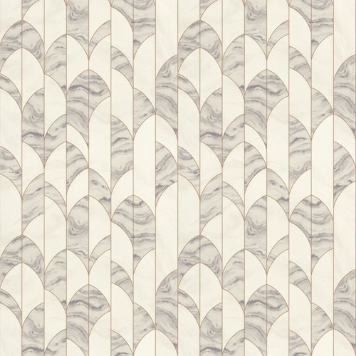 GoodHome Vinyl Wallpaper on Fleece Oldu, white