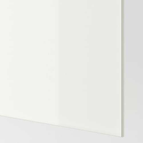 AULI / FÄRVIK Pair of sliding doors, mirror glass/white glass, 200x236 cm