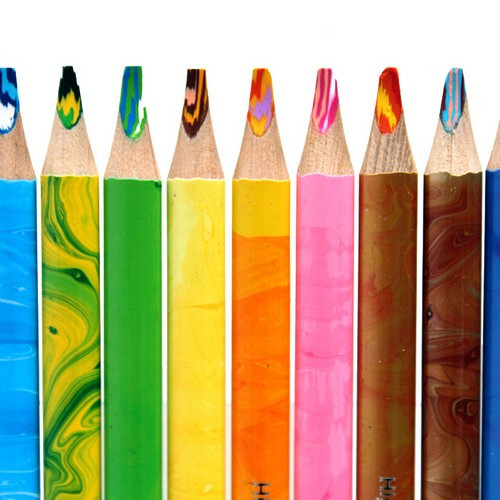 Astra Rainbow Jumbo Colored Pencils 12pcs + Sharpener
