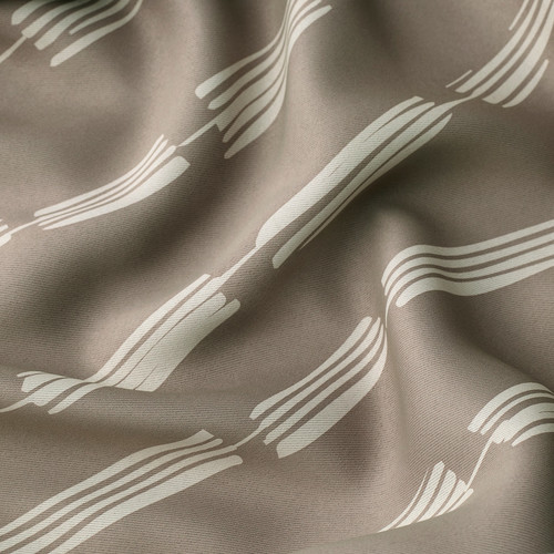 HÄCKBERBERIS Room darkening curtains, 1 pair, beige, 145x300 cm