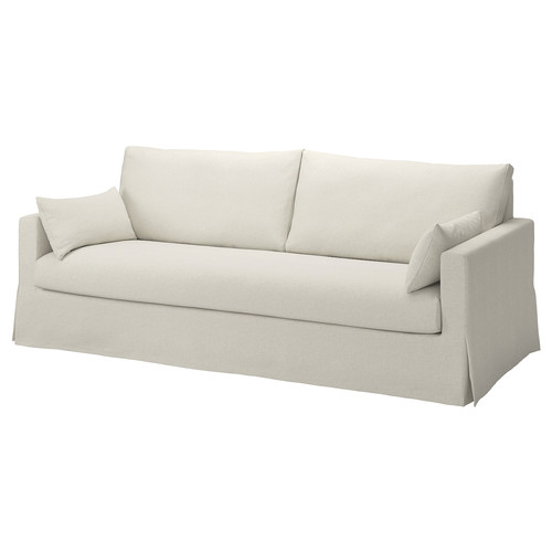 HYLTARP Cover for 3-seat sofa, Gransel natural