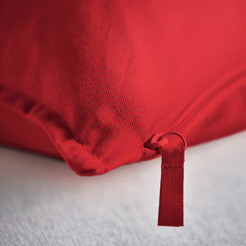 GURLI Cushion cover, red, 50x50 cm