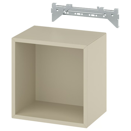 EKET Wall-mounted shelving unit, beige, 35x25x35 cm
