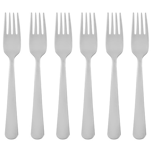 DRAGON Salad/dessert fork, stainless steel, 6 pack
