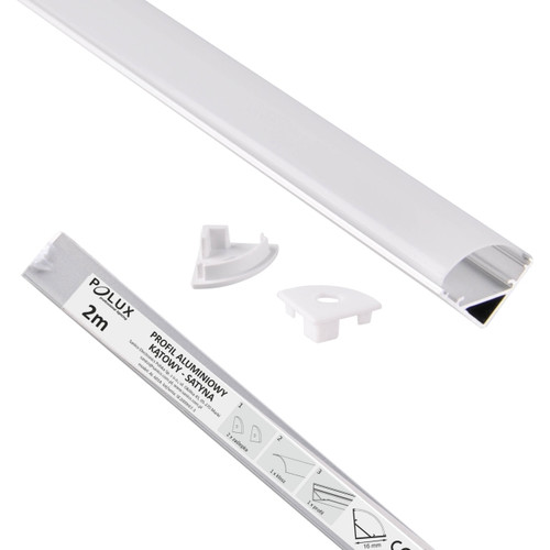 Polux LED Profile, corner, 2m, satin