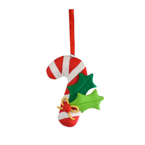 Christmas Candy Cane Hanging Ornament, 7.5 cm