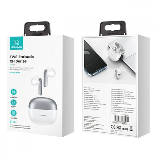 USAMS Bluetooth Headphones TW S 5.1 XH Series, blue