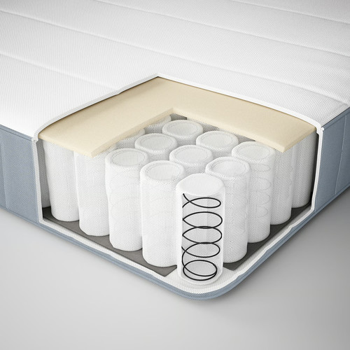 MALM Bed frame with mattress, white/Vesteröy medium firm, 120x200 cm