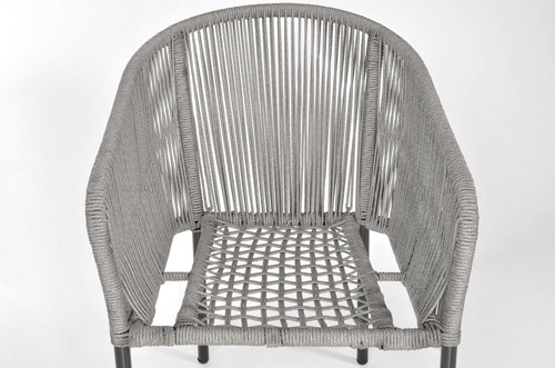 Outdoor Chair VICTORIA, black-grey