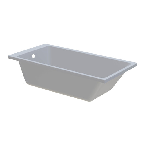 GoodHome Acrylic Bathtub Teesta 140x70 cm, white