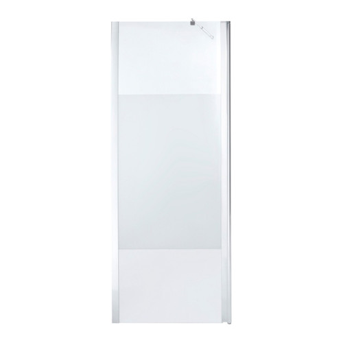 Cooke & Lewis Shower Walk-in Panel Onega 80+45cm, chrome/pattern