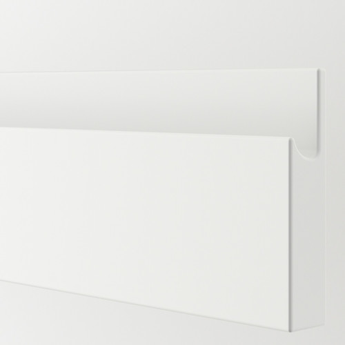 VOXTORP Drawer front, white matt white, 40x10 cm