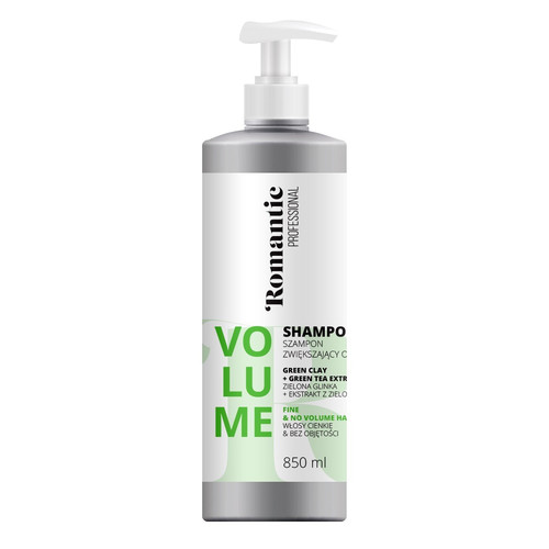Romantic Professional Shampoo for Fine Hair Green Clay & Green Tea Extract 850ml