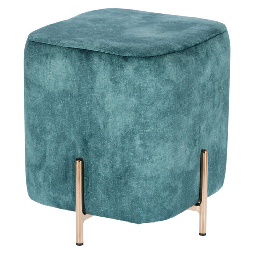 Pouffe Izbit Velvet, blue